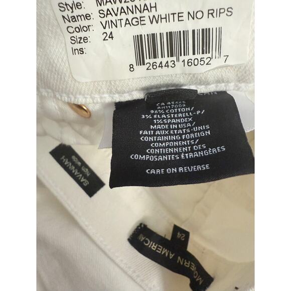 Modern American Jeans Women's Sz 24 Savannah High Wide Vintage Fit Denim - Picture 7 of 9